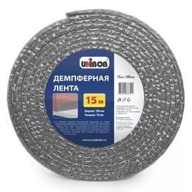 лента демпферная UNIBOB 10х100мм 15м, арт.73016
