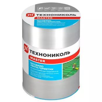 лента герметизирующая ТЕХНОНИКОЛЬ Nicoband 150х1,5мм 3м серебристый