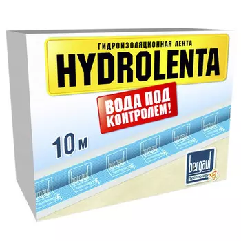 лента гидроизоляционная BERGAUF Hydrolenta 120ммх10м, арт. Hydrolenta