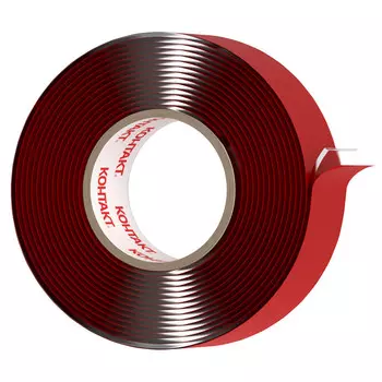 лента клейкая КОНТАКТ двусторонняя 19ммх2м, арт.23712