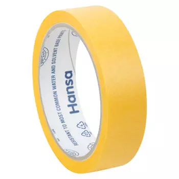 лента малярная Hansa для точных краев 25мм x 25м, арт.701025