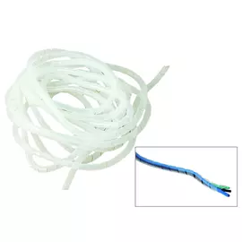 лента монтажная спиральная 10м D10мм пластик белый