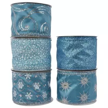 лента п/э 63мм 2,7м голубая в асс-те