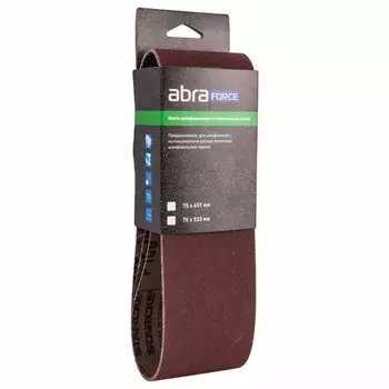 лента шлифовальная ABRAFORCE 75х457мм Р120 3шт