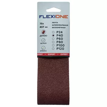 лента шлифовальная FLEXIONE Expert 75x457мм P40 3шт