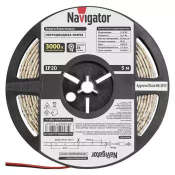 лента светодиодная LED NAVIGATOR 14,4Вт IP20 12В