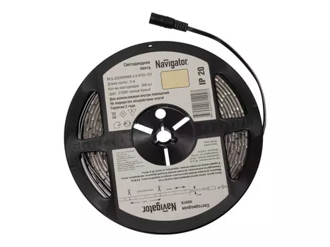 лента светодиодная LED NAVIGATOR 4.8Вт IP20 12В