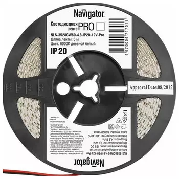 лента светодиодная LED NAVIGATOR 4,8Вт IP20 12В