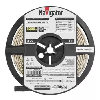 лента светодиодная LED NAVIGATOR 4,8Вт IP20 12В