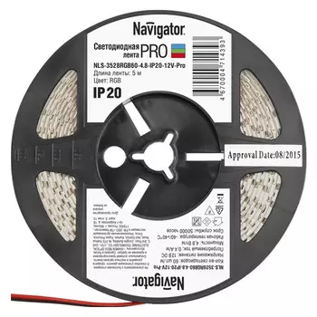 лента светодиодная LED NAVIGATOR RGB 4,8Вт IP20 12В