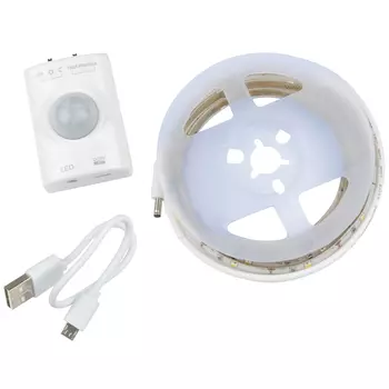 лента светодиодная UNIEL с датчиком движения 2,4Вт 4000K 1м с аккумулятором