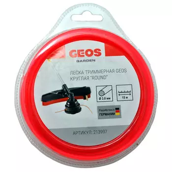 леска для триммеров GEOS 3,0мм 15м круг