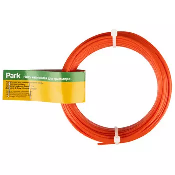 леска для триммеров PARK 2мм 15м квадрат оранжевый