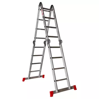 лестница четырехсекционная НОВАЯ ВЫСОТА Серия 300 16 ступеней