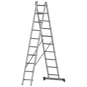 лестница двухсекционная НОВАЯ ВЫСОТА Серия 100 10 ступеней