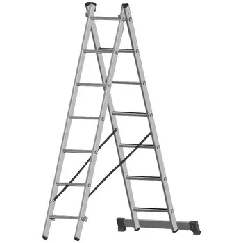 лестница двухсекционная НОВАЯ ВЫСОТА Серия 100 7 ступеней