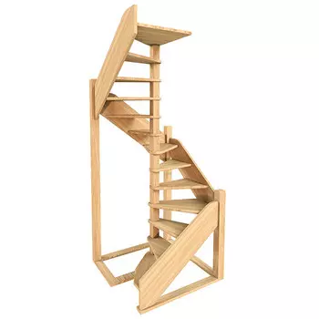 лестница межэтажная ЛЕСЕНКА ЛЕС-1,2-ВУ винтовая