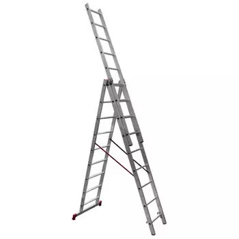 лестница трехсекционная НОВАЯ ВЫСОТА Серия 100 9 ступеней