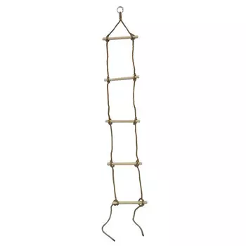 лестница веревочная дерево/полиэстер 180см