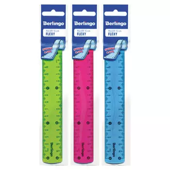 линейка Berlingo Flexy 15см пластик гибкая в асс-те