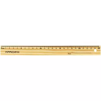 линейка КРАСИН 25см дерево