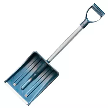 лопата для снега 240х300мм стальная планка и черенок