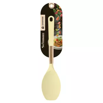 лопатка ATMOSPHERE FreshCook 31,8см узкая силикон, бук