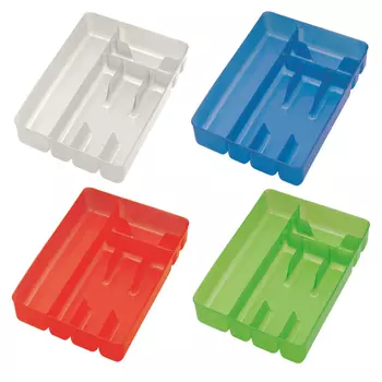 лоток для столовых приборов COSMOPLAST 33x25x4,5,см 6 секций пластик в ассортименте