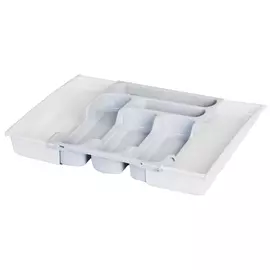 лоток для столовых приборов CURVER 30х42х6,4см раздвижной серый пластик