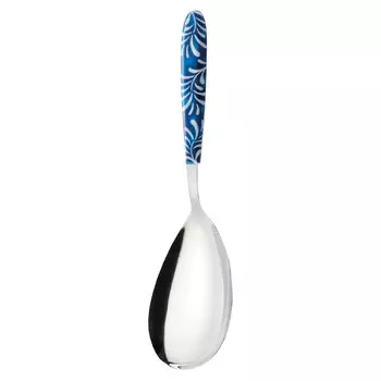 ложка EME Vero Mediterraneo сервировочная 25,2см нерж.сталь, пластик сине-белый