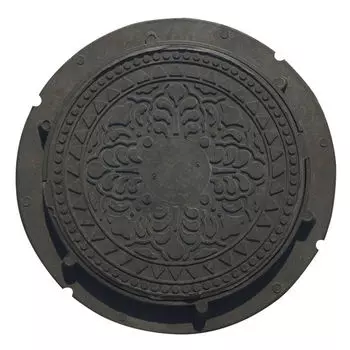 люк нагрузка 1т 735х55мм черный полимер-песчаный