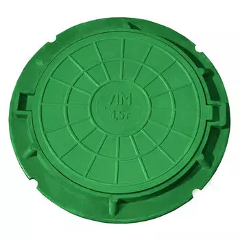 люк полимер-песчаный зеленый 735х51 мм нагрузка 1,5т