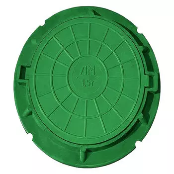 люк нагрузка 1т 735х55мм зеленый полимер-песчаный