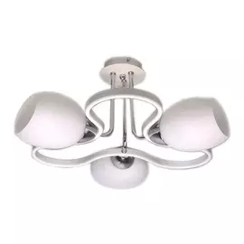 люстра CAIMAN Sonja 3x60Вт E27 стекло,металл, белый