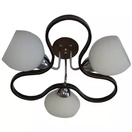 люстра CAIMAN Sonja 3x60Вт E27 стекло,металл, черный