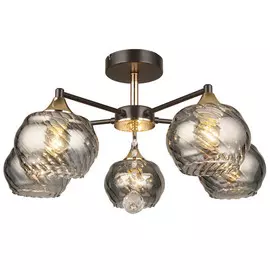 люстра HIPER Diana 5х60Вт E27 чёрный золотой