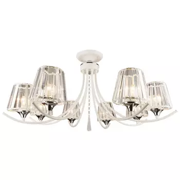 люстра HIPER Lea 8х60Вт E27 белый хром