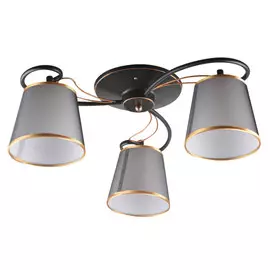 люстра HIPER Nataly 3х60Вт E27 чёрный золотой