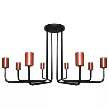 люстра ЭЛЕТЕХ Сити 8х60Вт Е27 черный