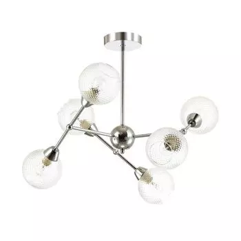 люстра Lumion Moderni Everly 4438/6C 6 x E14 x 60 Вт прозрачная + хром