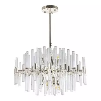 люстра на штанге ARTE LAMP Matilda E14 10х40Вт металл хром
