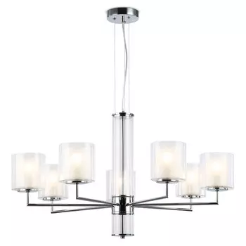 люстра подвесная AMBRELLA High Light E14 7х40Вт хром/белый матовый