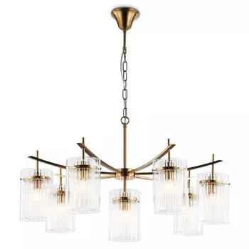 люстра подвесная AMBRELLA High Light E14 8х40Вт латунь/прозрачный