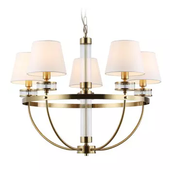 люстра подвесная AMBRELLA High Light E14х5 40Вт латунь/белый