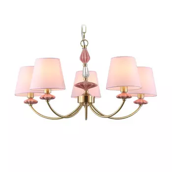 люстра подвесная AMBRELLA High Light E14х5 40Вт золото/розовый