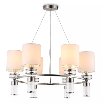 люстра подвесная AMBRELLA High Light E14х6 40Вт никель/белый