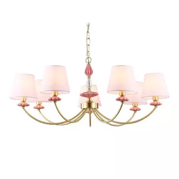 люстра подвесная AMBRELLA High Light E14х7 40Вт золото/розовый