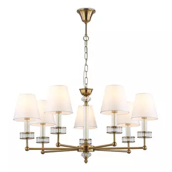 люстра подвесная AMBRELLA High Light E14х7 40Вт латунь/белый