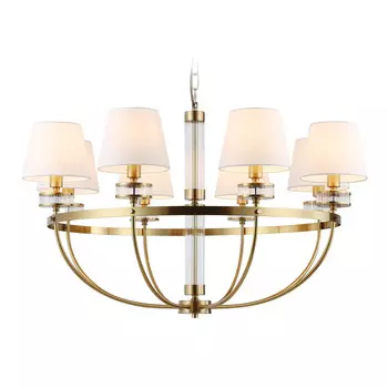 люстра подвесная AMBRELLA High Light E14х8 40Вт латунь/белый