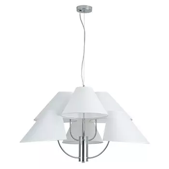 люстра подвесная ART LAMP Rondo E14 6х40Вт металл хром